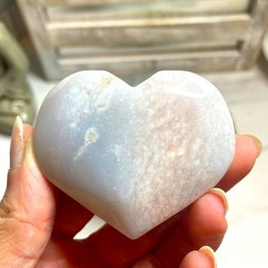 Pink Amethyst Crystal Heart